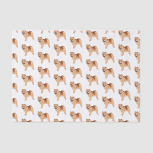 Papel De Seda Ilustracion de personalizado de perro Chow Chow