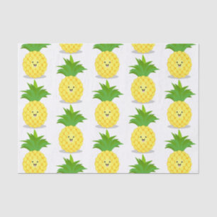 Papel De Seda Ilustracion de personalizado de piña cuta