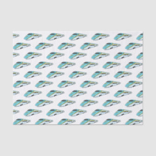 Papel De Seda Ilustracion de personalizado de trenes de alta vel