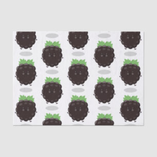 Papel De Seda Ilustracion de personalizado morado de moras alegr