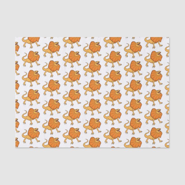 Papel De Seda ilustracion de personalizado naranja (Anverso)