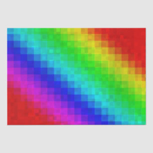 Papel De Seda Ilustración del mezaic arcoiris caliente,