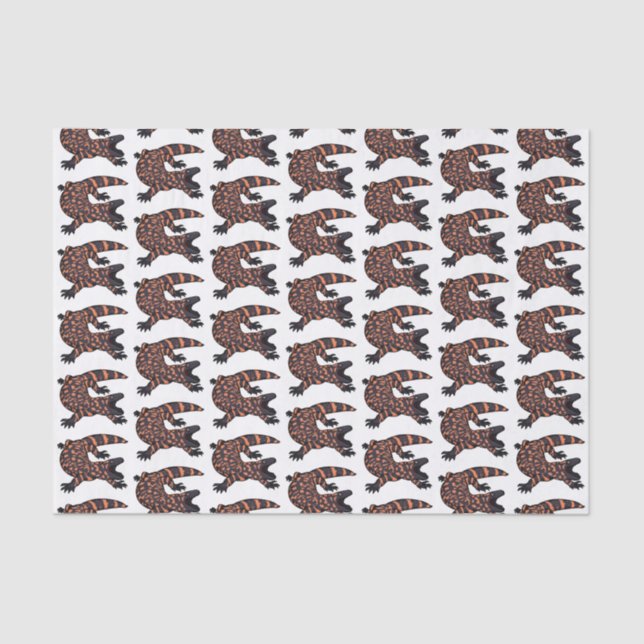 Papel De Seda Ilustracion del personalizado monstruo de la gila  (Anverso)