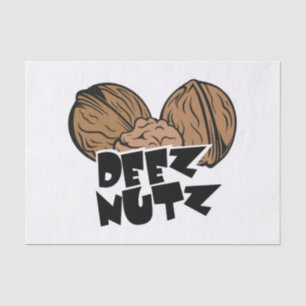 Papel De Seda Ilustracion divertido de Deez Nutz
