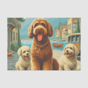 Papel De Seda Ilustracion Lagotto Romagnolo