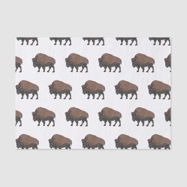 Papel De Seda Ilustracion personalizado Bison (Anverso)