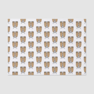 Papel De Seda Ilustracion personalizado Bongo drum