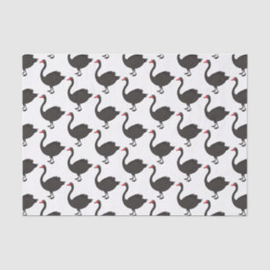 Papel De Seda Ilustracion personalizado cisne negro