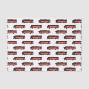 Papel De Seda Ilustracion personalizado de autobús