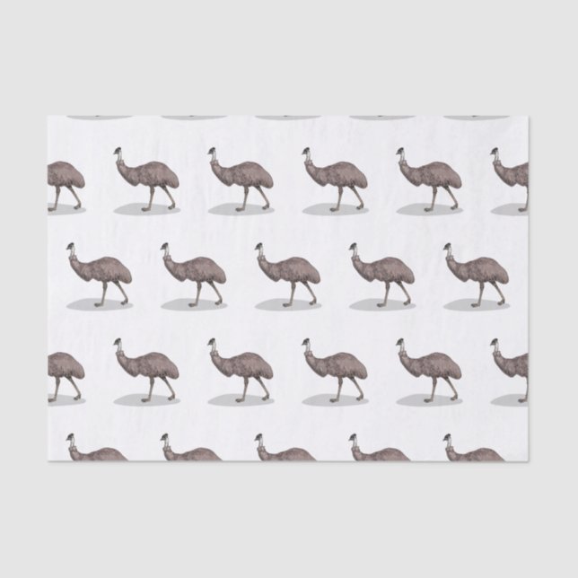 Papel De Seda Ilustracion personalizado de aves de la Uem (Anverso)