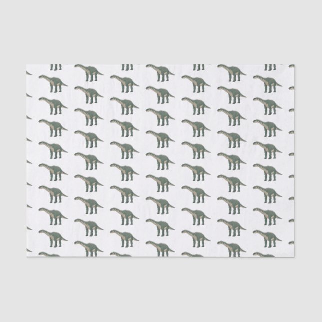Papel De Seda Ilustracion personalizado de Barapasaurus (Anverso)