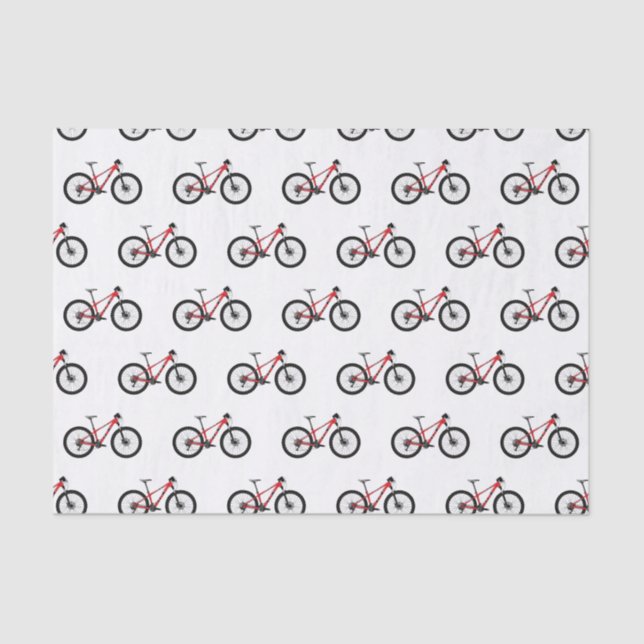 Papel De Seda Ilustracion personalizado de bicicletas (Anverso)