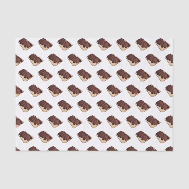 Papel De Seda Ilustracion personalizado de brisket de carne (Anverso)