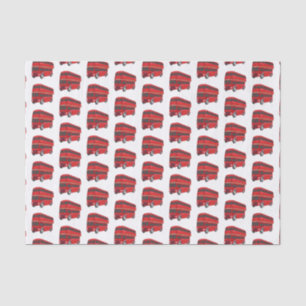 Papel De Seda Ilustracion personalizado de bus de dos pisos