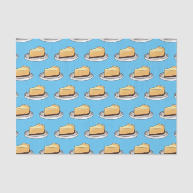 Papel De Seda Ilustracion personalizado de Cheesecake (Anverso)