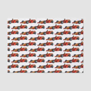 Papel De Seda Ilustracion personalizado de coches de carreras de