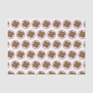 Papel De Seda Ilustracion personalizado de galletas de chocolate