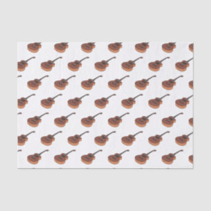 Papel De Seda Ilustracion personalizado de guitarra acústica