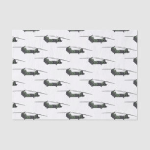 Papel De Seda Ilustracion personalizado de helicóptero del ejérc