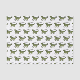 Papel De Seda Ilustracion personalizado de Iguana