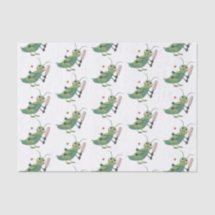 Papel De Seda Ilustracion personalizado de insectos de cricket v