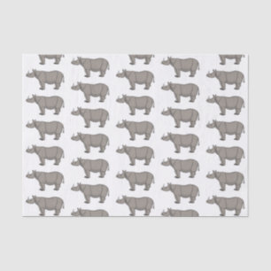 Papel De Seda Ilustracion personalizado de Javan rhinoceros