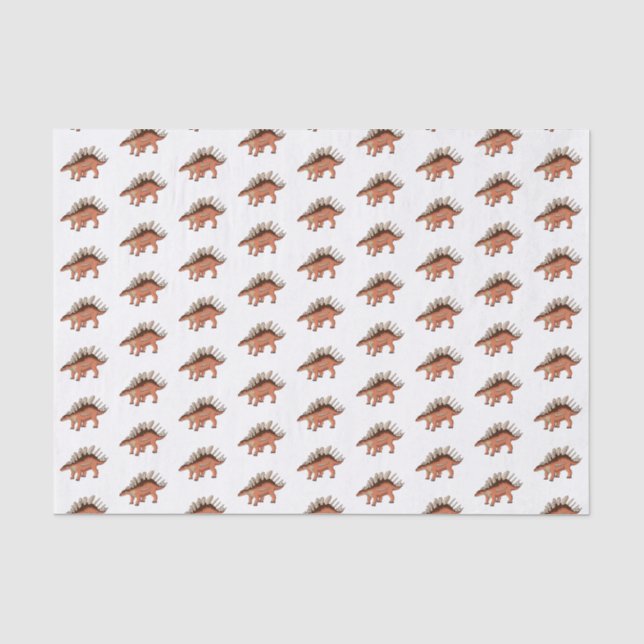 Papel De Seda Ilustracion personalizado de Kentrosaurus (Anverso)