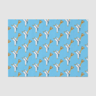 Papel De Seda Ilustracion personalizado de Kung Fu giraffe