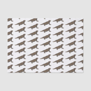 Papel De Seda Ilustracion personalizado de lagarto de cuerno de