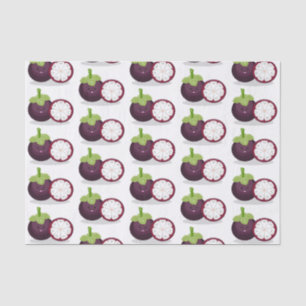 Papel De Seda Ilustracion personalizado de mangostino morado
