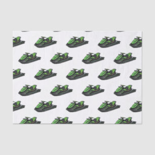 Papel De Seda Ilustracion personalizado de moto acuática