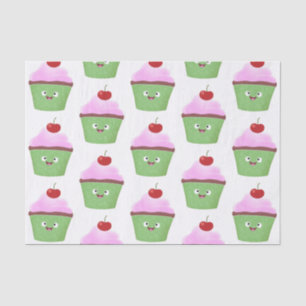 Papel De Seda Ilustracion personalizado de quequitos alegres