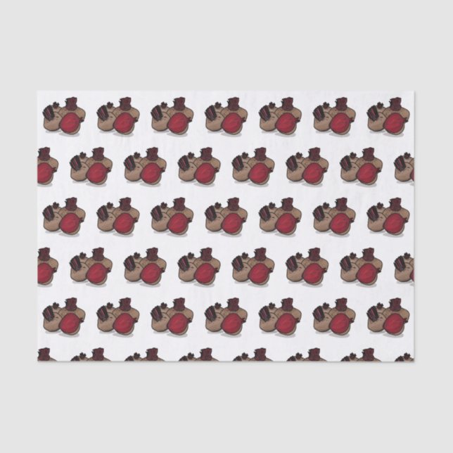 Papel De Seda Ilustracion personalizado de remolacha (Anverso)