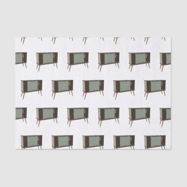 Papel De Seda Ilustracion personalizado de televisión (Anverso)