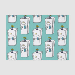 Papel De Seda Ilustracion personalizado frigorífico divertido