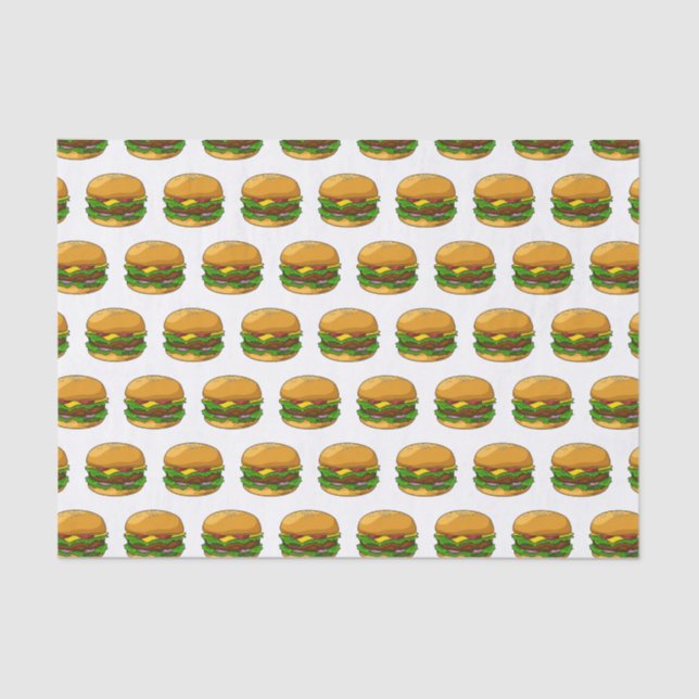 Papel De Seda Ilustracion personalizado Hamburger (Anverso)