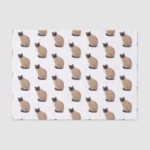 Papel De Seda Ilustracion personalizado siamés