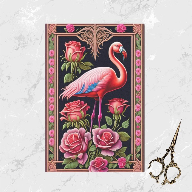 Papel De Seda Ilustracion Rosa Flamingo Rosa bonito (Subido por el creador)