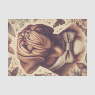 Papel De Seda Ilustracion Viejo de Burdeos