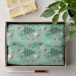 Papel De Seda Ilustraciones de Navidad Fiesta