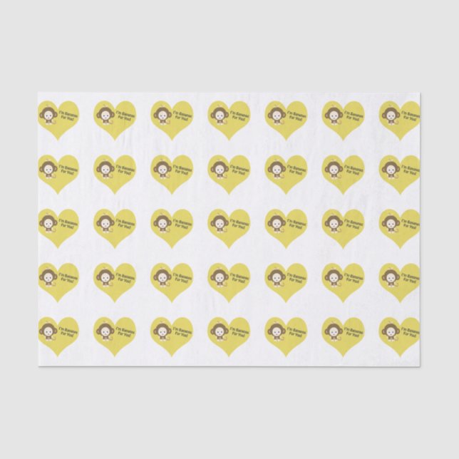 Papel De Seda Im Bananas para ti Mono (Anverso)