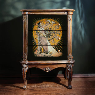 Papel De Seda Imagen Art Deco De La Revista Jugend 1900 Decoupag