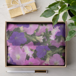 Papel De Seda Imagen De Morning Glory Pink & Purple Flowers