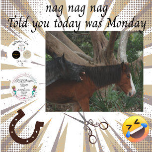 Papel De Seda Imagen humorística de caballo en Personalizable de