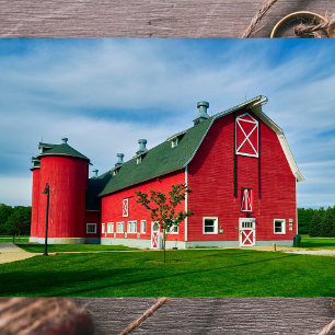 Papel De Seda Impecable, Picture Perfect Red Barn y Silo