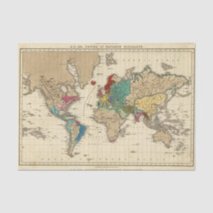 Papel De Seda Imperio del ANUNCIO 1811 de Napoleon Bonaparte