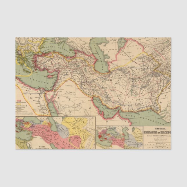 Papel De Seda Imperios antiguos de los persas, macedonios del (Anverso)