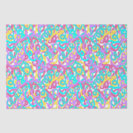 Papel De Seda Impresión abstracta de las espirales de Pastel
