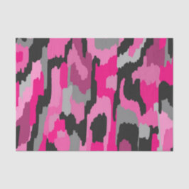 Papel De Seda Impresión abstracta rosa y negra