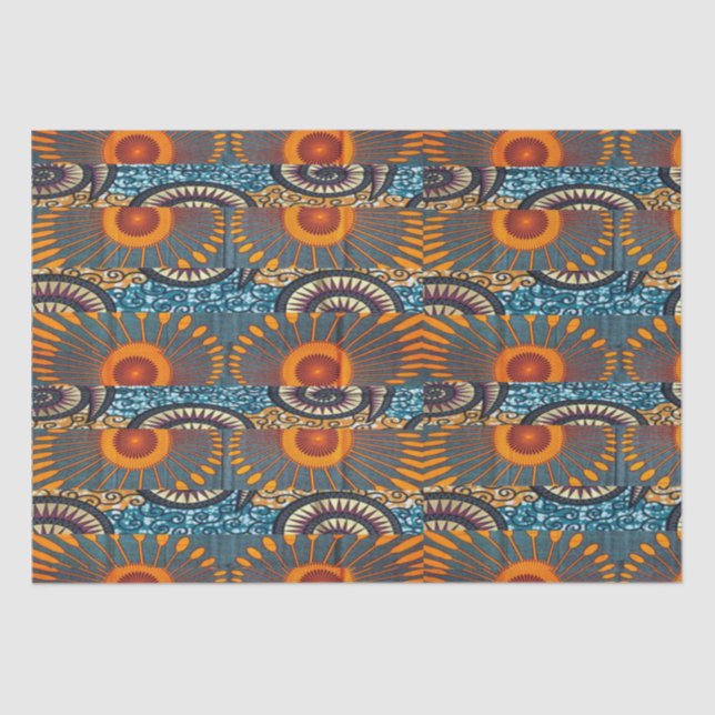 Papel De Seda Impresión afrocéntrica de motivos (Anverso)